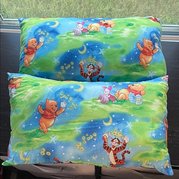 Multiple Colorful Cartoon Character Pillows 18x9 Winnie the Pooh - Picture 1 of 4